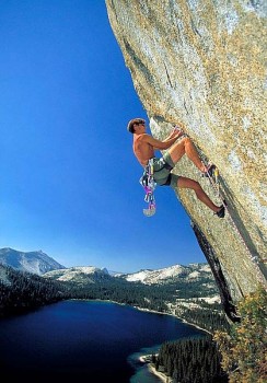 Matt Beebe on Death Crack, Tuolumne.