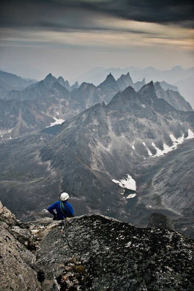 Brian above pitch 14 on Shot Tower