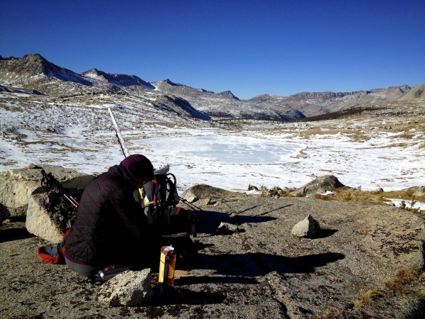 Lunch at Piute Pass