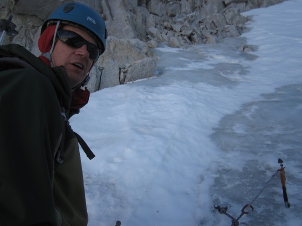 Dylan's 2nd time ice climbing