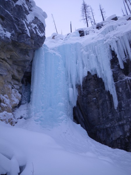 Steep, short ice in Haffner Creek