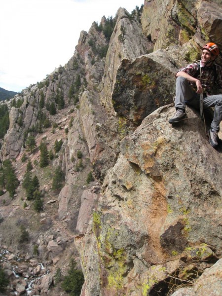 Darren on the airy descent