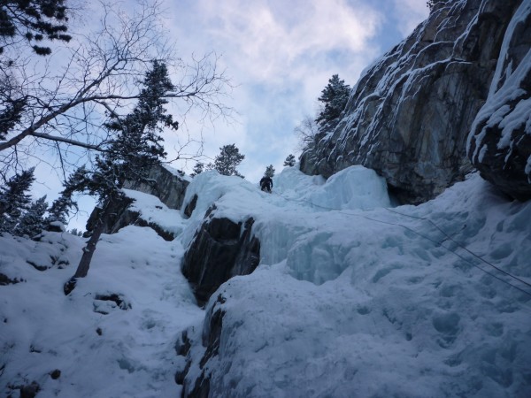 Leading the Scottish Gully