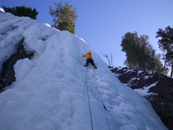 Steve on a steeper line at Genesis I