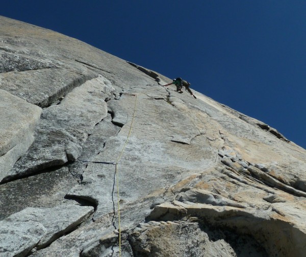 The step across to the finger crack