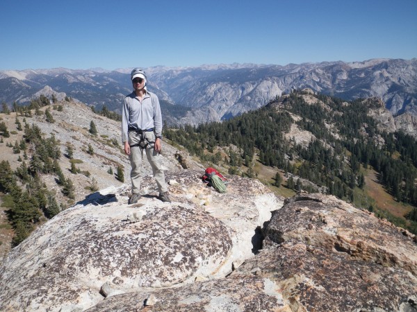 Yours truly dorking out on the summit