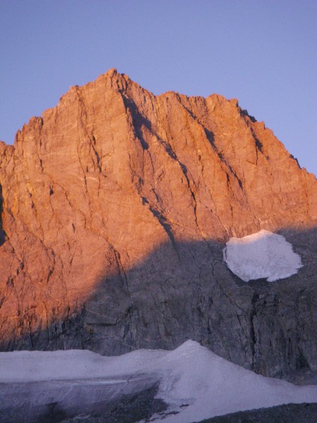 Norman Clyde Peak, bathed in alpenglow