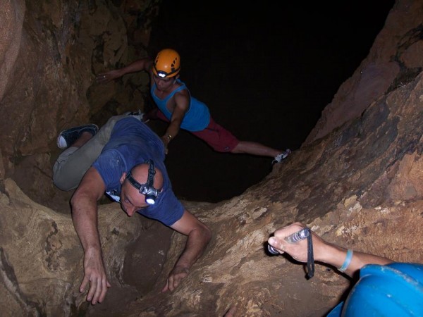 A little 5.3 climbing with slick holds and muddy feet is necessary <br/>
w...