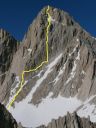 North Face, Mt Whitney-Hammerless solo FA? 1971 - Click for details