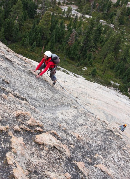 Fanny DePlace on like the 4th ascent.