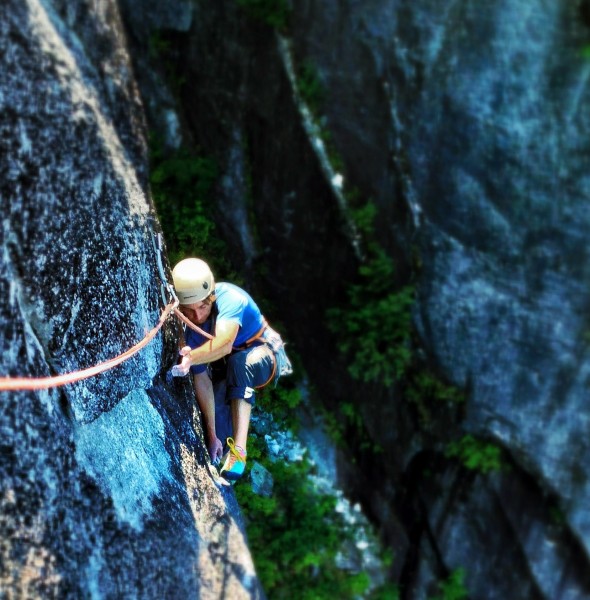 Doug standing on edges on The Opal. p: Eric Bissell