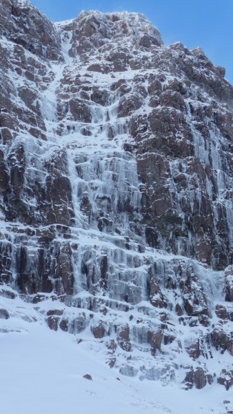 Headless Gully on Coire Dubh Beag on Liathach in the Torridon Estate f...