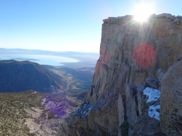 Sun rising over the Third Pillar of Dana