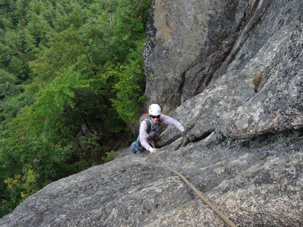 Upper Refuse &#40;5.5&#41; at Cathedral Ledge: great 3-pitch finish to...