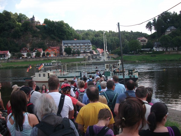 Ferry crossing in Rathan