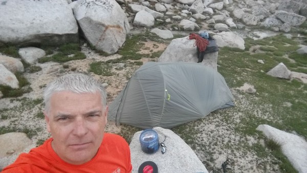 Campsite - just on the far side of Bishop Pass