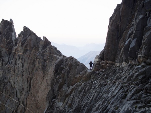 Traverse section, just below Palisade Ridge near Starlight Peak