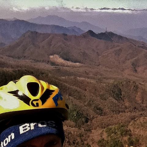 standard top-out selfie. the 3000m peaks of the southern Japanese alps...