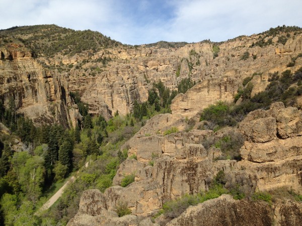 View from the summit looking up canyon