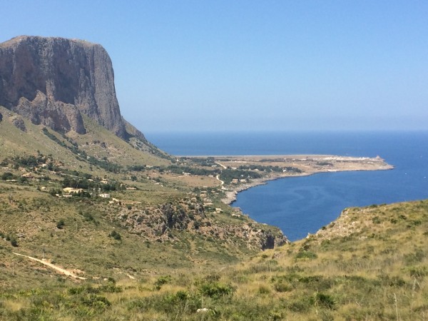 San Vito Lo Capo is hidden from this view, on the other side of Monte ...