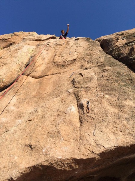 Rodrigo made it to the top of this 6b