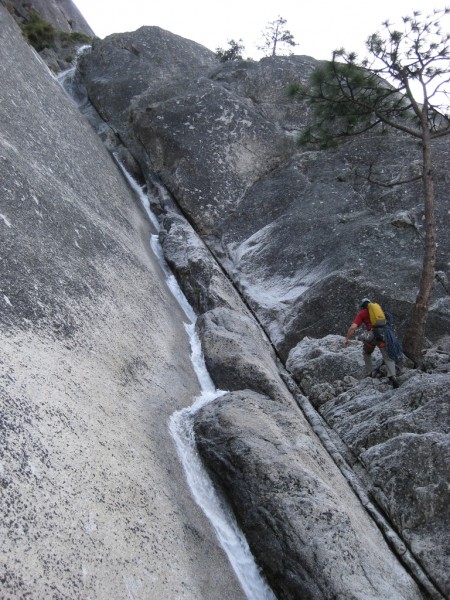 Water on second or third pitch.