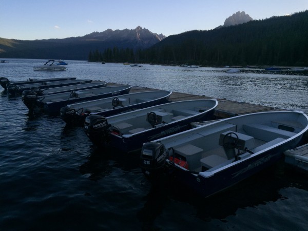 Redfish Lake Lodge marina.  The jump off!!!