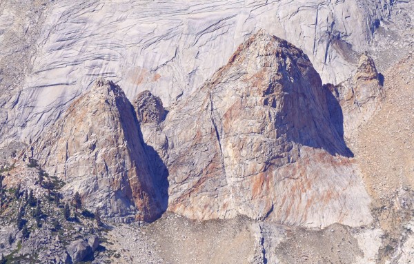 The Globe is the bigger of the two. First to climb the other formation...