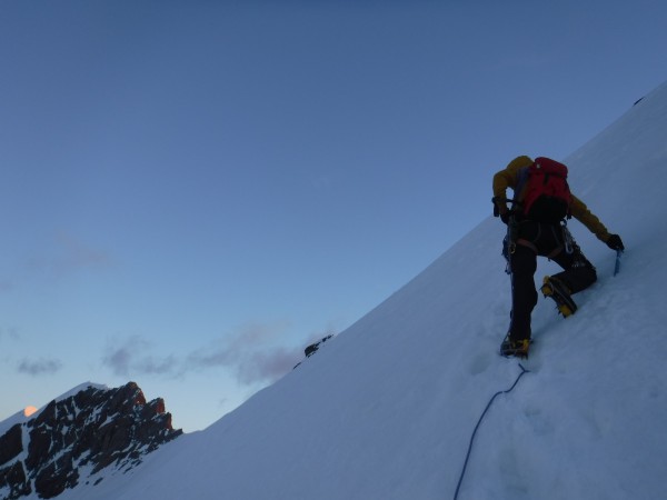 the snow slopes up to roccia nera