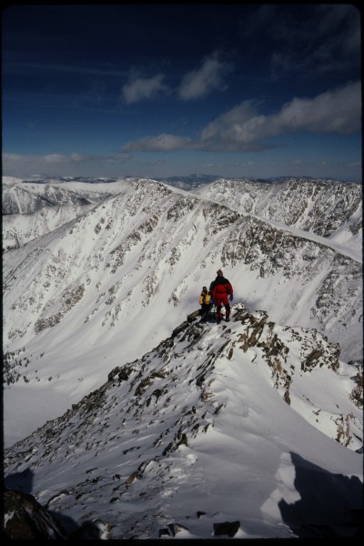 Donnie and Phil at the top of the scrambling section.