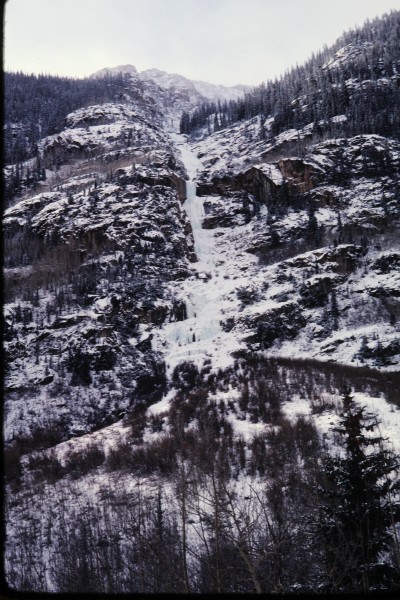 Several pitches of frozen joy up Henson Creek, San Juan Mtns, Colorado...