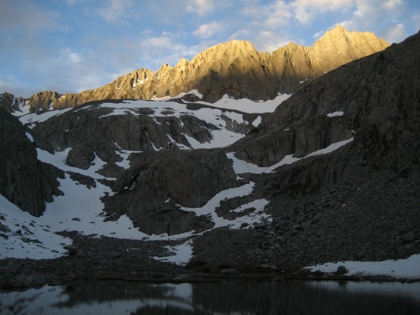 Sunrise on Middle Palisade & Norman Clyde Peak