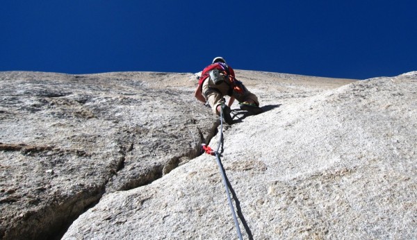 The kid's first 5.9 lead - Great Circle Route