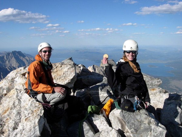 Chris and Cheryl happy on top