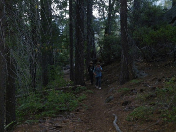 On the trail past Lost Lake