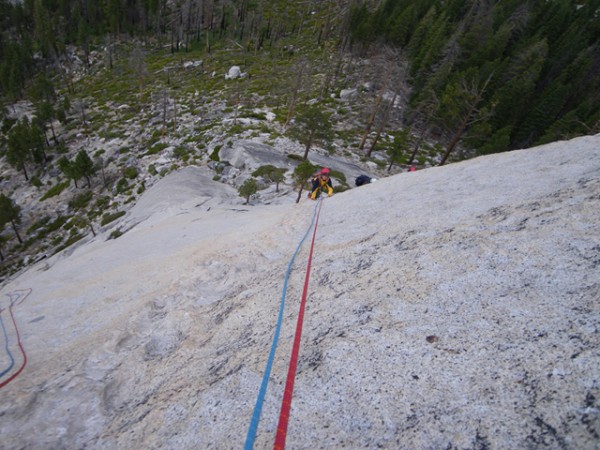 Looking down from the top of the 2nd pitch