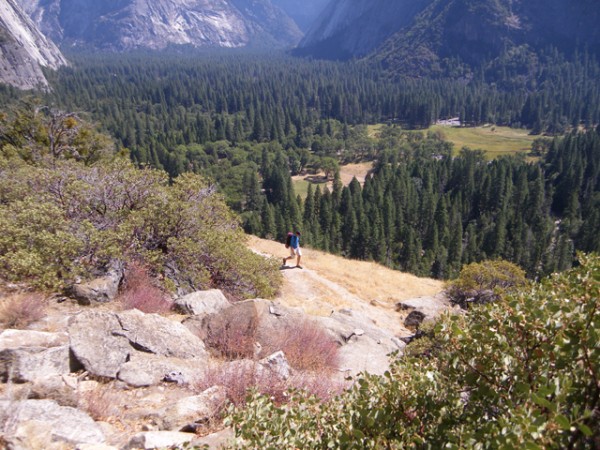 Dave on the Sunnyside Bench use trail.