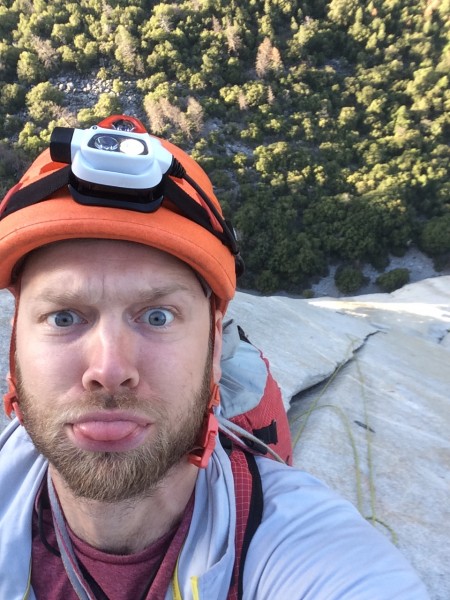 Forgot to turn my headlamp off until El Cap tower...hahaha!