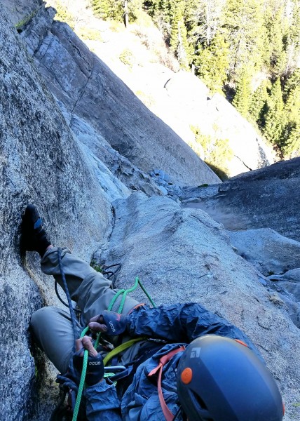 Gary Looking down on the third pitch