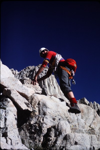 John near the start of the climb.