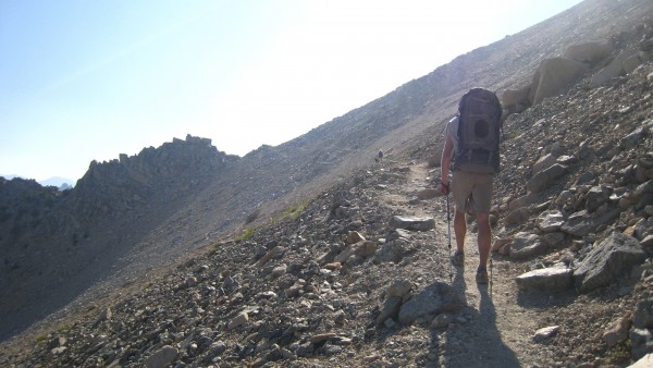 Nearly at Kearsarge Pass