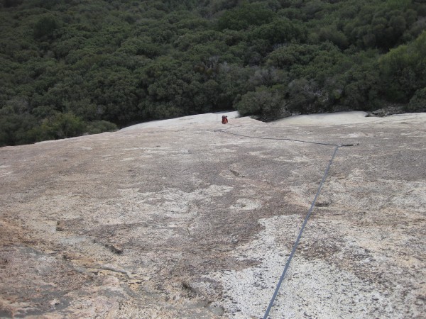 Brad on pitch two of Falling Star &#40;5.8&#41;