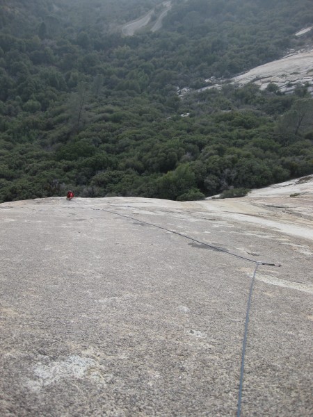 Brad on third pitch of Falling Star &#40;5.8&#41;