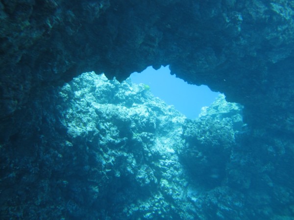 under sea cave