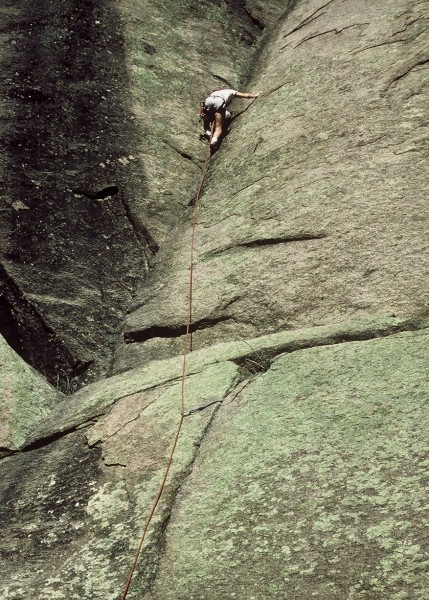 Climbing Classic Dihedral.