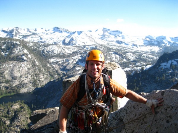 Stephen with Desolation Wilderness in the background