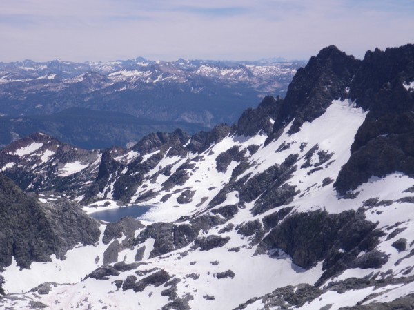 Clyde Minaret and Cecile Lake, from the route