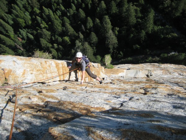 Geoff following on P7 - a fun lieback/stem.