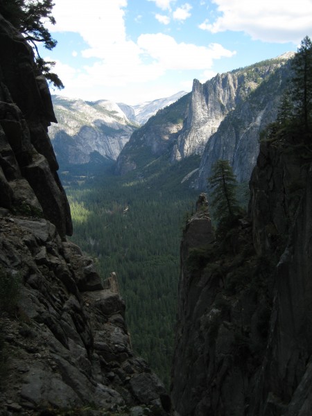 On the descent from Middle Cathedral and looking out at the Valley.